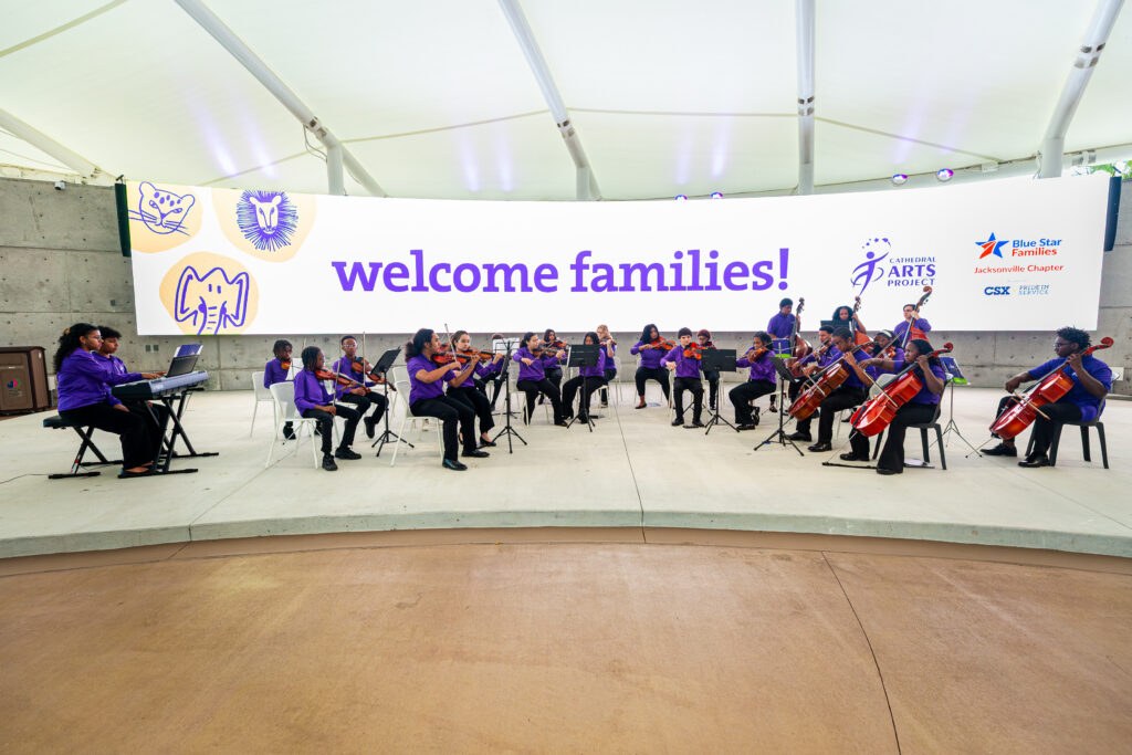CAP string orchestra plays for military families at Jacksonville Zoo 